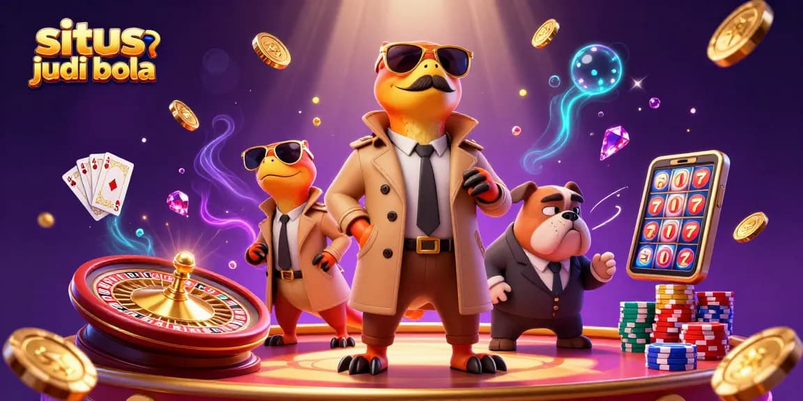 Bet on situs judi bola with raptors disguised in a casino thrilling scene full of excitement.