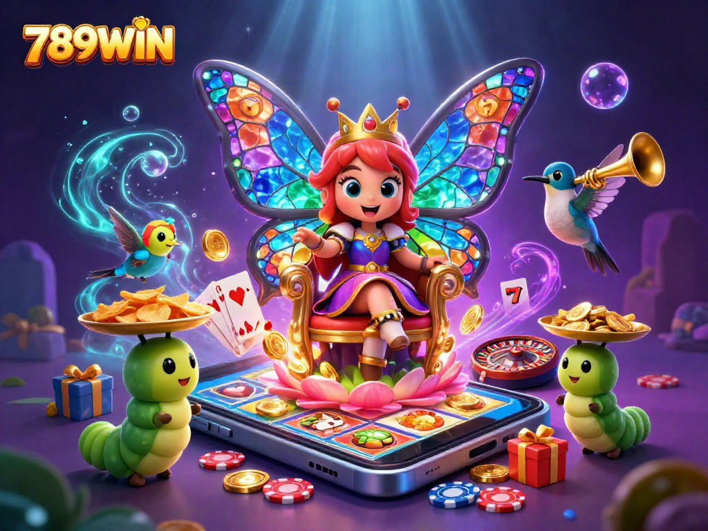 Engage with exciting slot games featuring the dazzling 789WIN and vibrant casino elements.