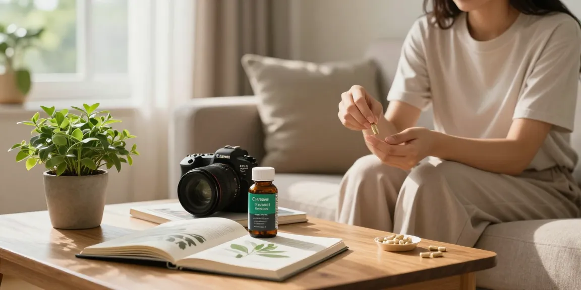Shop kratom capsules at Happy Go Leafy, showcasing a person peacefully enjoying wellness benefits at home.