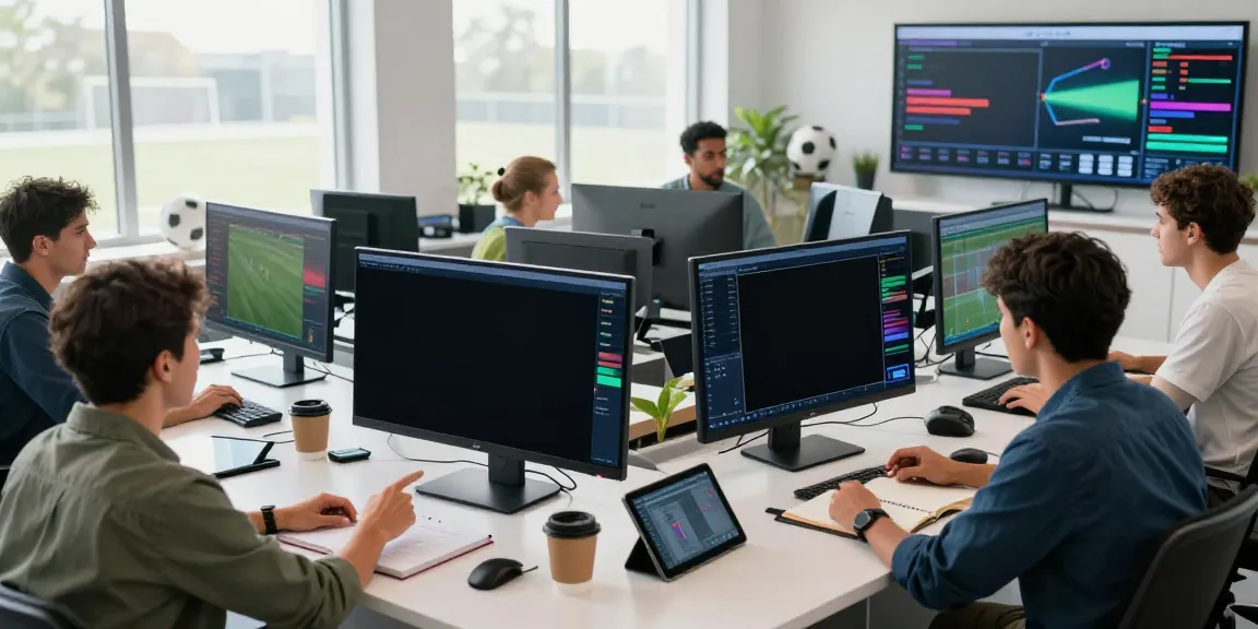 Tebakskor889.org sports analysts reviewing live match statistics in a modern studio.
