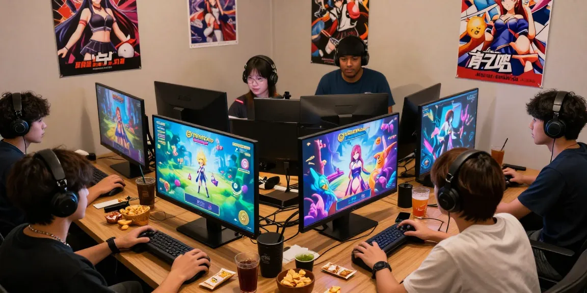 Players enjoying ecchi games in a vibrant gaming environment, showcasing exciting graphics and engaging multiplayer action.